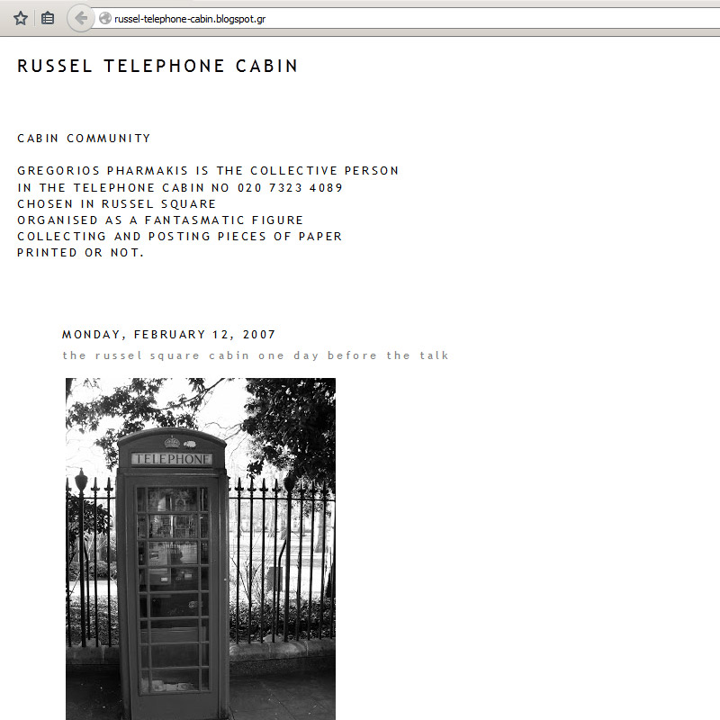 Russel telephone cabin
