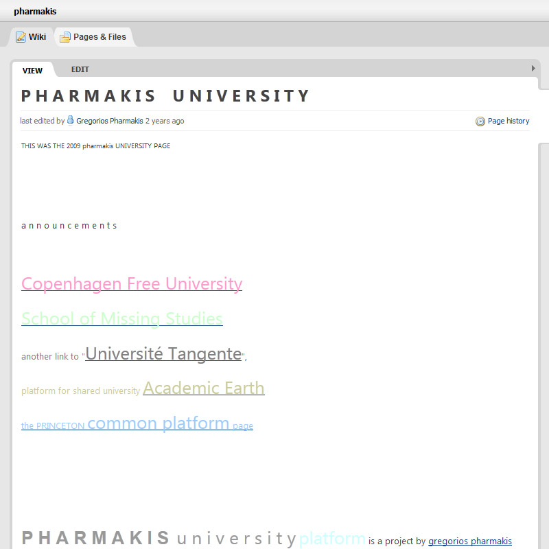 Pharmakis University