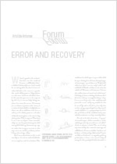 Error and Recovery